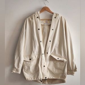 Vintage Cream Cargo Jacket